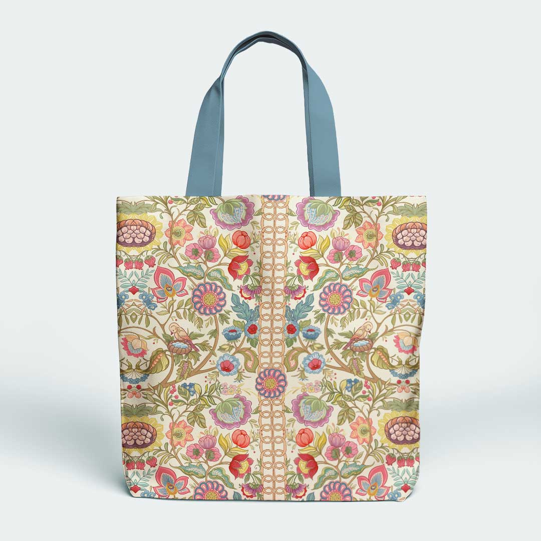 Jacobean Garden Cream Fabric