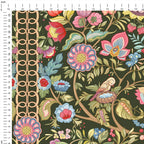 Jacobean Garden Green Fabric