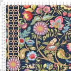 Jacobean Garden Navy Fabric