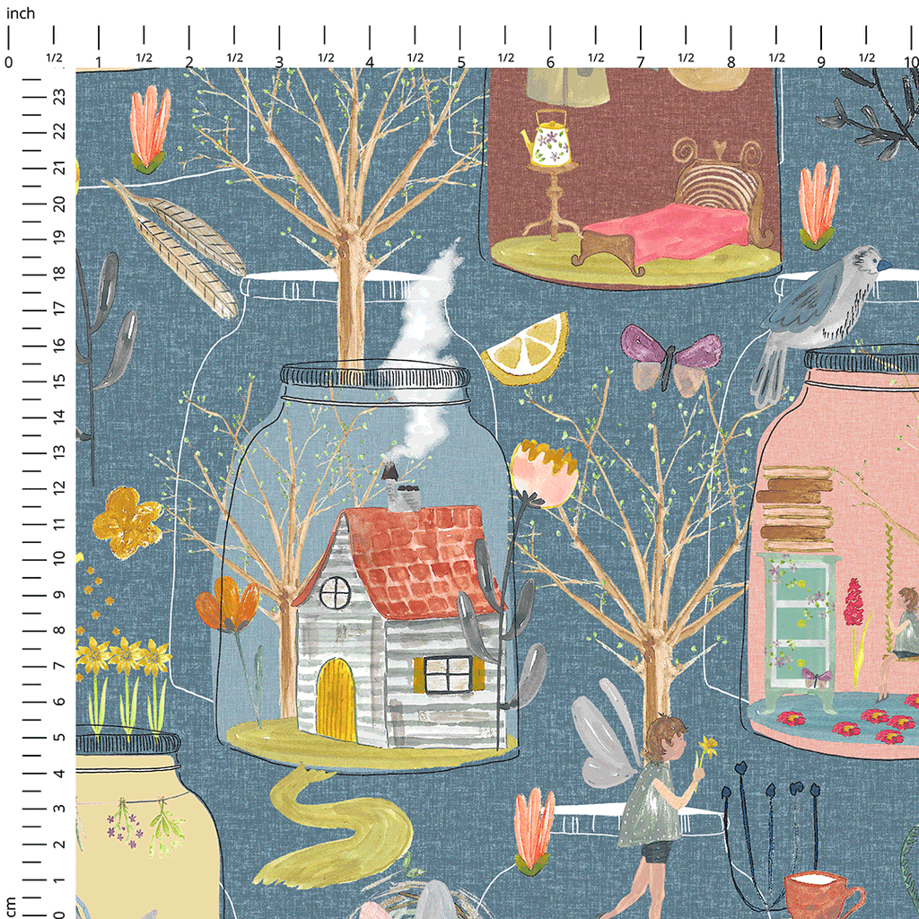 Jam Jar Fairies Fabric