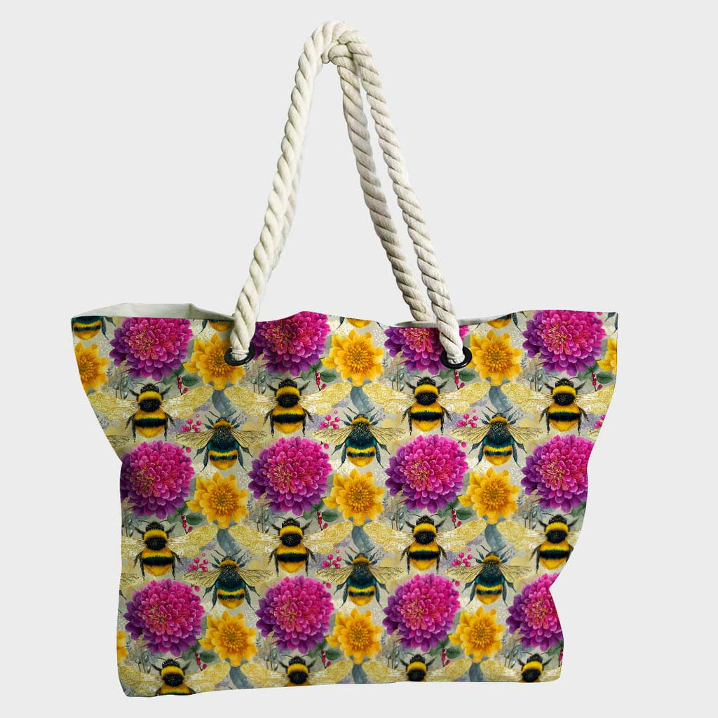 Jewel Bees Yellow Fabric
