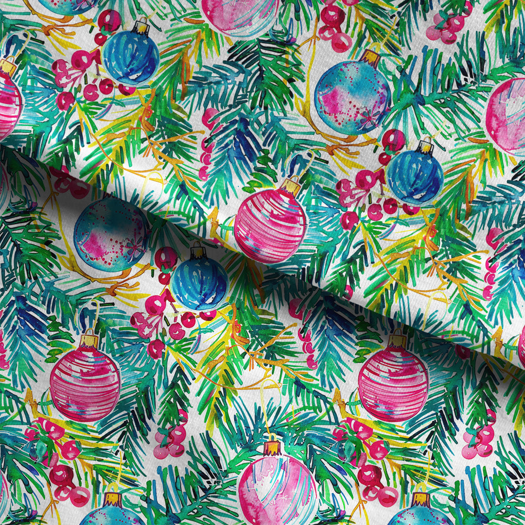 Jolly Baubles Fabric