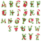 TOTE Jolly Christmas Letters Fabric Bag Panel