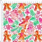 Jolly Gingerbread Man Fabric