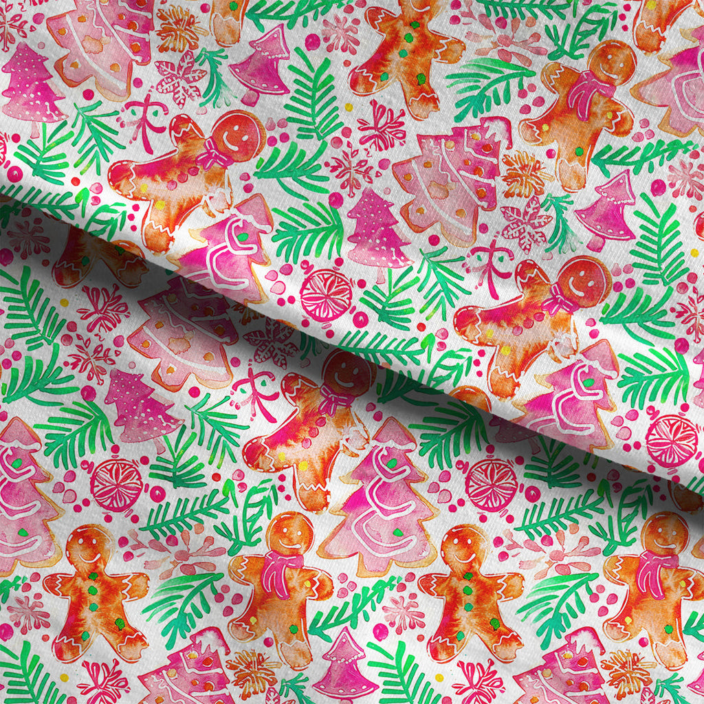 Jolly Gingerbread Man Fabric