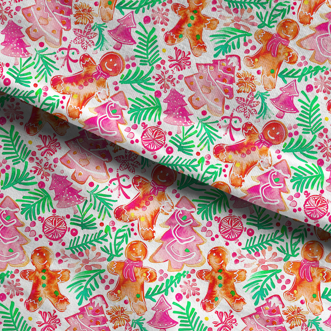 Jolly Gingerbread Man Fabric