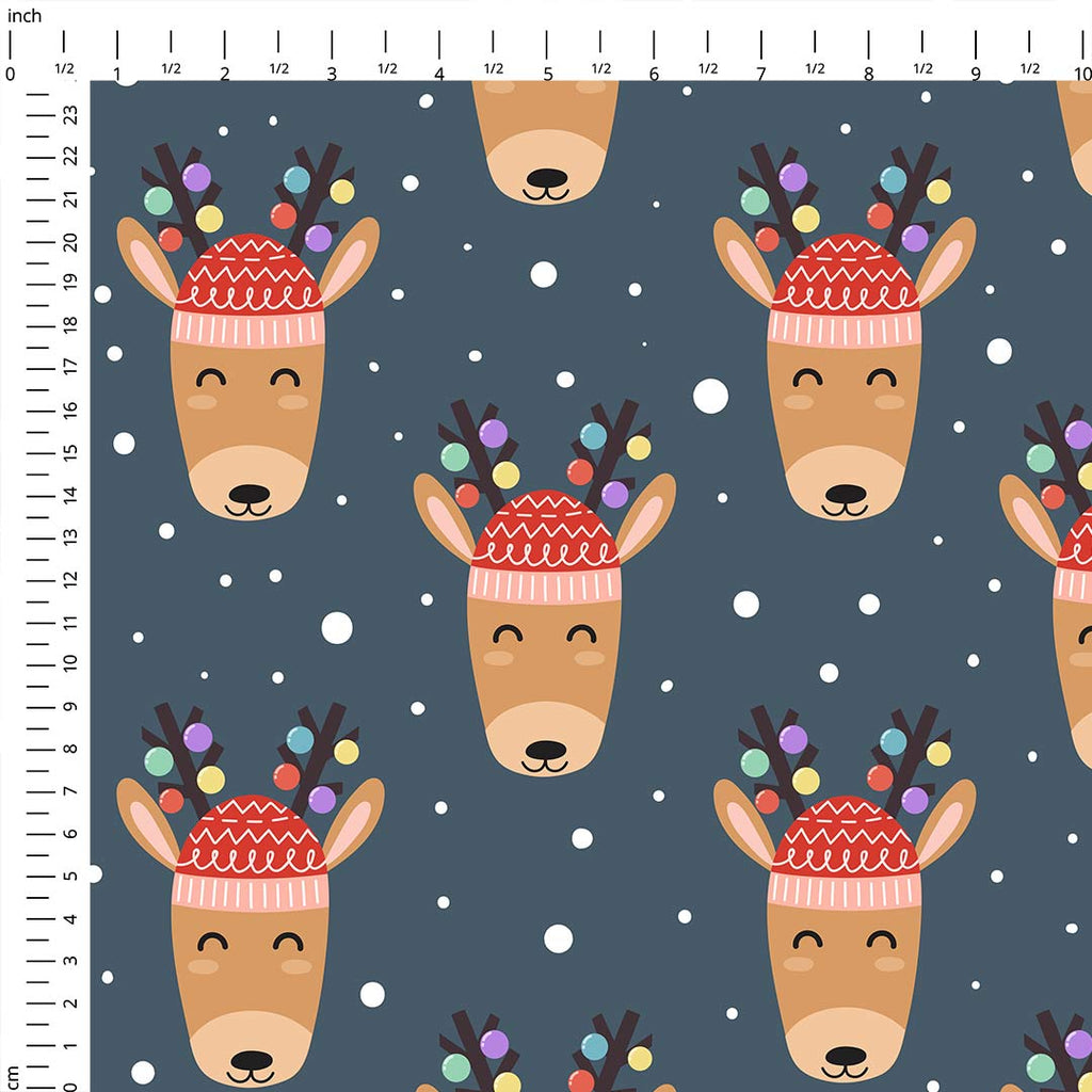 Jolly Reindeer Fabric