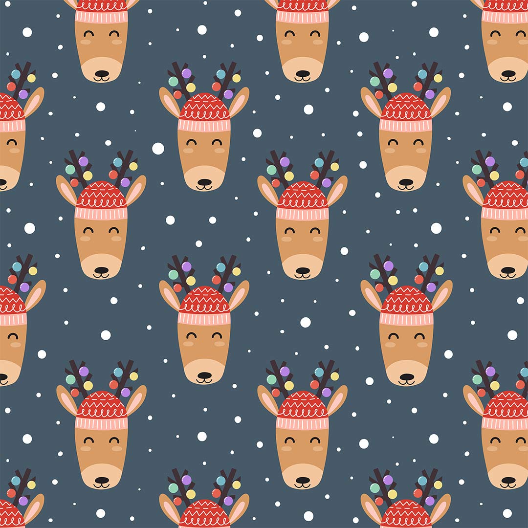 Jolly Reindeer Fabric
