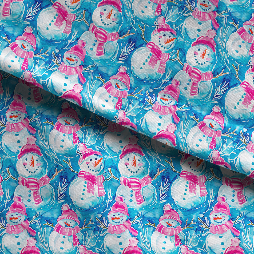 Jolly Snowman Fabric