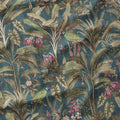Jungle Elegance Blue Fabric