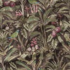 Jungle Elegance Charcoal Fabric