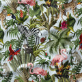 Jungle Light Blue Fabric