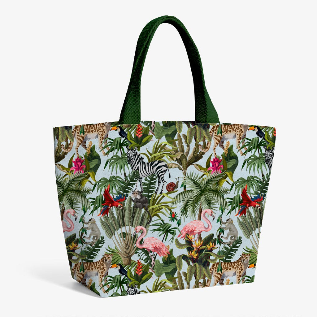 Jungle Light Blue Fabric