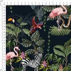 Jungle Navy Fabric