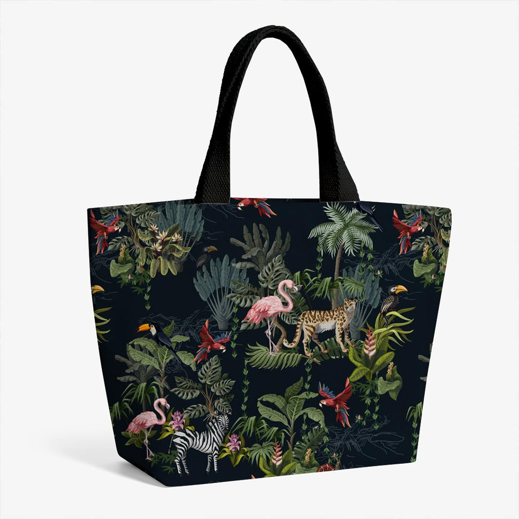 Jungle Navy Fabric