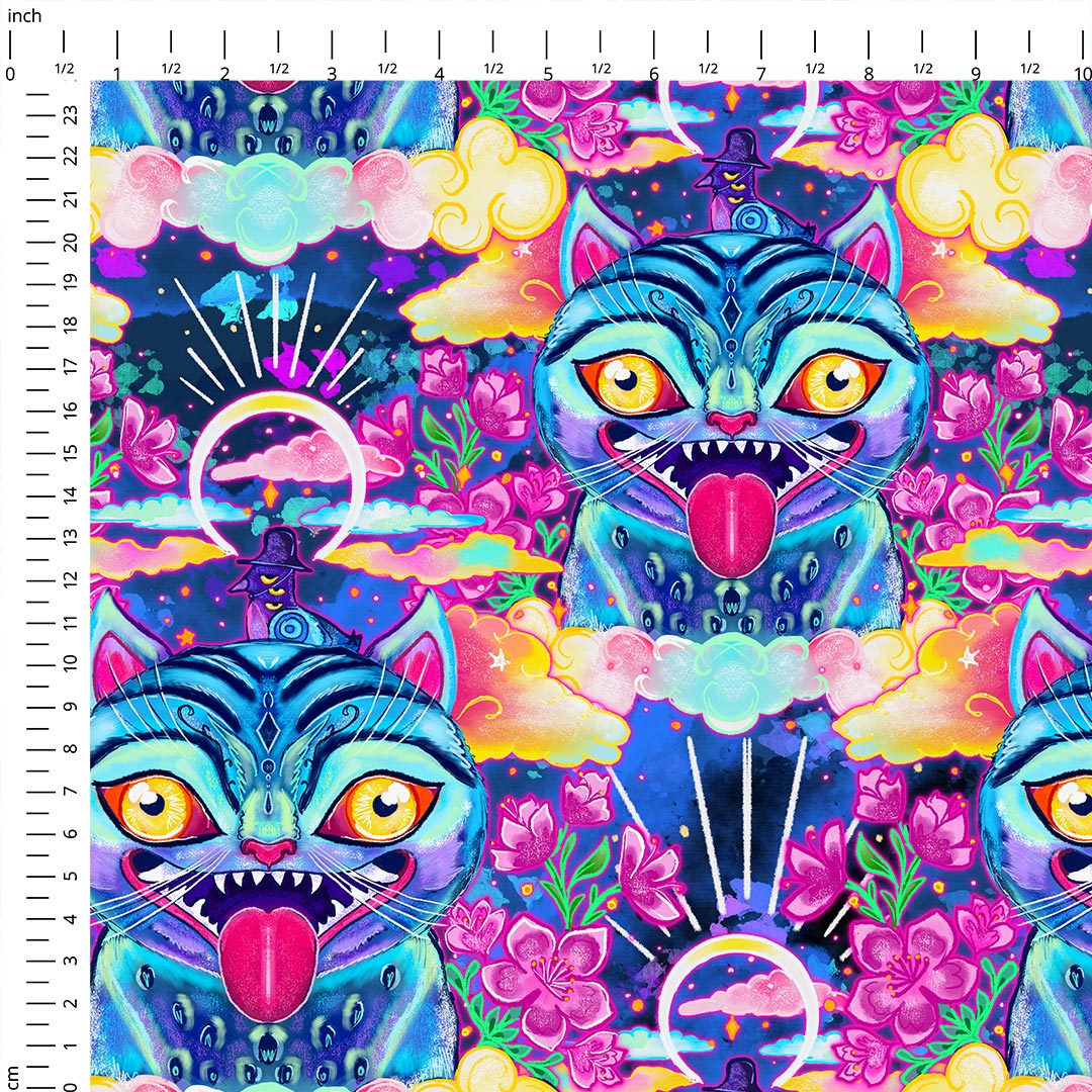 K-Pop Cat Fabric