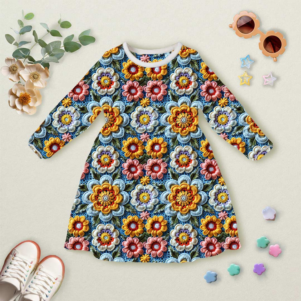 Kayleigh Crochet Flowers Fabric