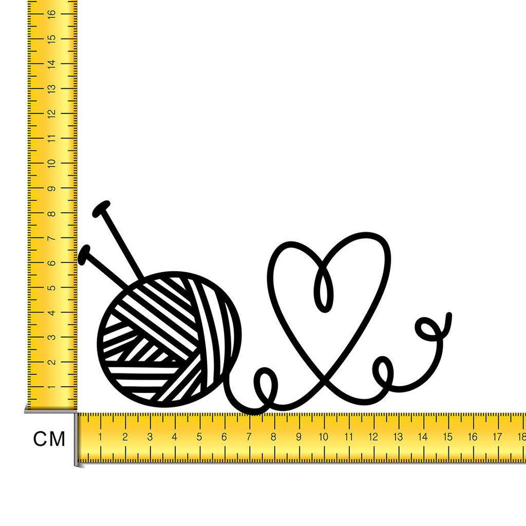 Knitting Love Iron on Fabric Heat Transfer DTF-176