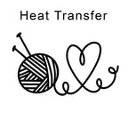 Knitting Love Iron on Fabric Heat Transfer DTF-176