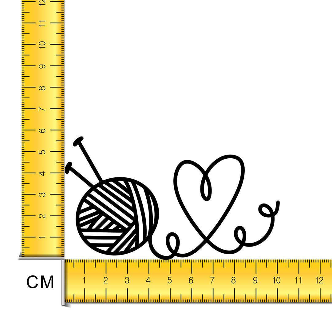 Knitting Love Iron on Fabric Heat Transfer DTF-176