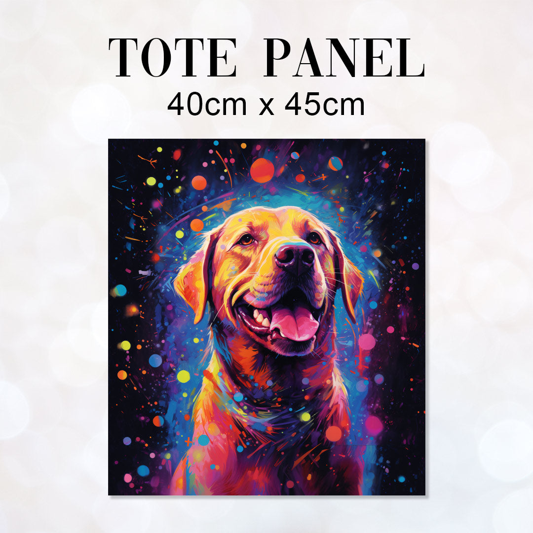 TOTE Labrador Splashes Fabric Bag Panel TP-138