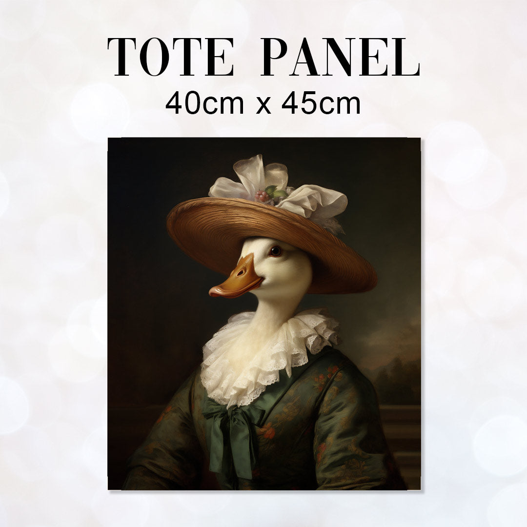 TOTE Fabric Bag Panel Lady Duck TP-288