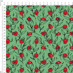 Ladybird Green Fabric
