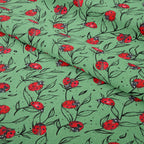 Ladybird Green Fabric
