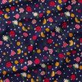 Ladybirds Navy Fabric