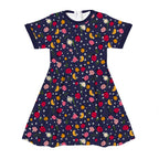 Ladybirds Navy Fabric