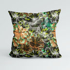 Large Autumn Flowers Fabric