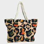 Large Scale Leopard Beige Fabric