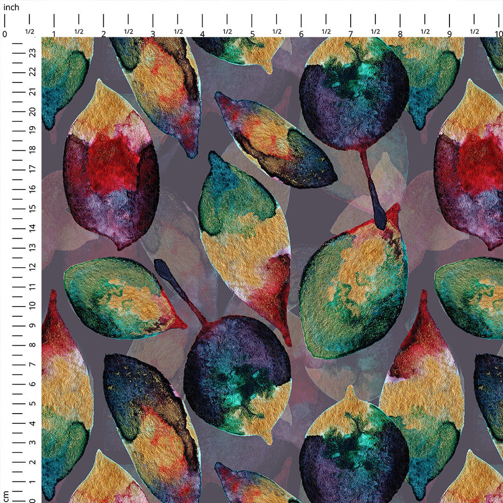 Leaves Heather Fabric