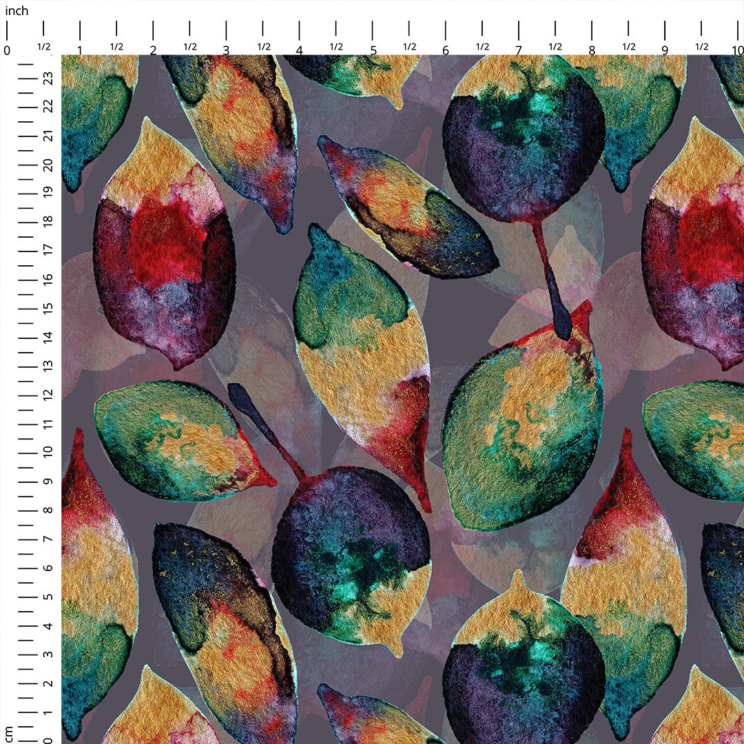 Leaves Heather Fabric