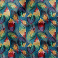 Leaves Teal Fabric