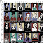 Music Legends Year Book Fabric