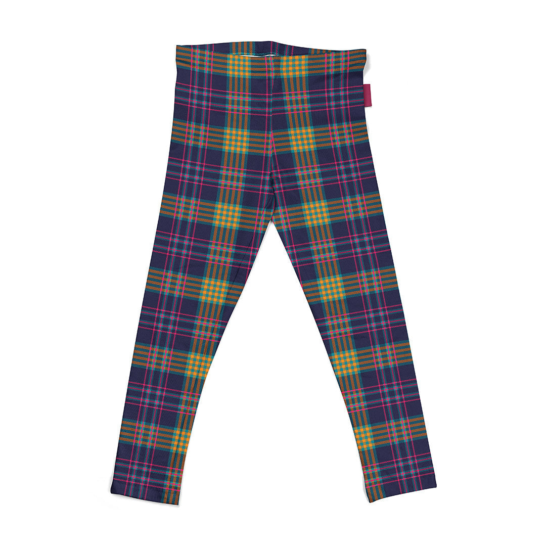 Navy Yellow Plaid Fabric 1438