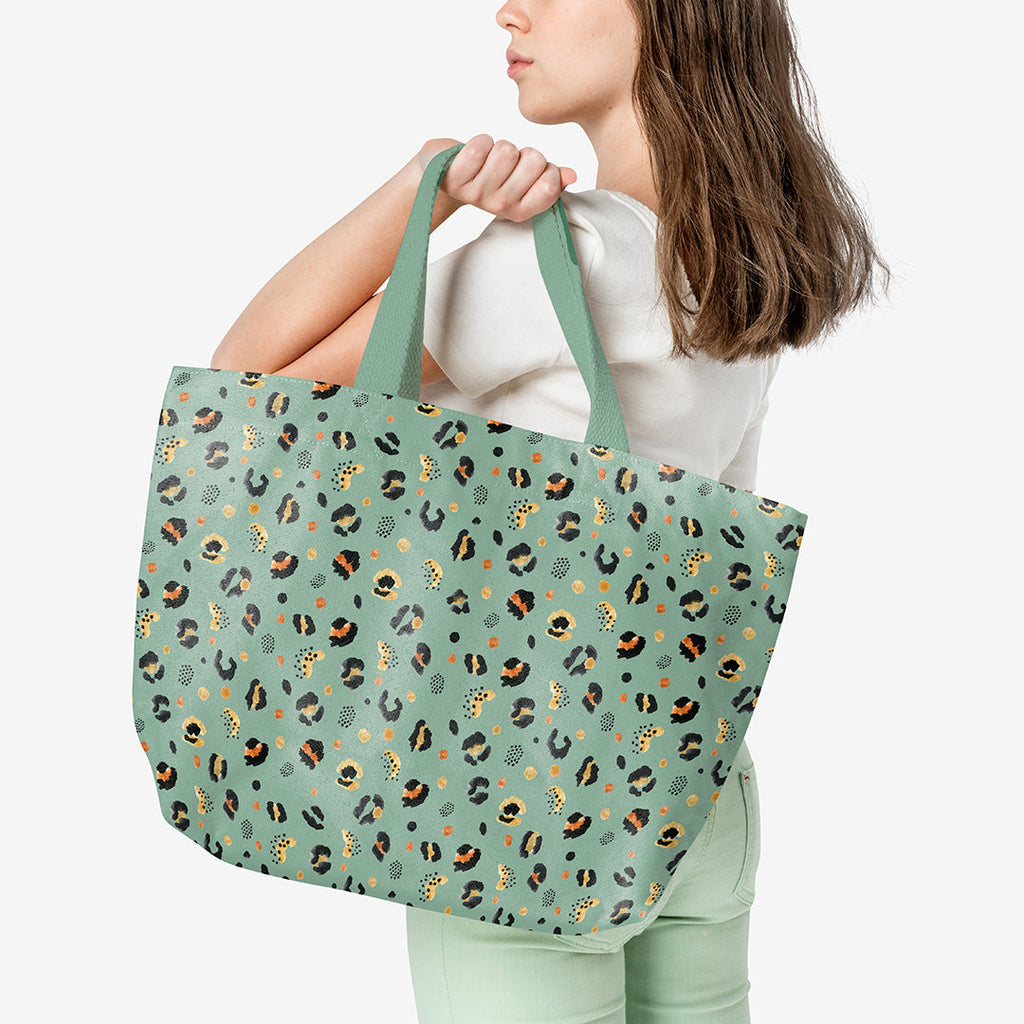 Leopard Khaki Fabric