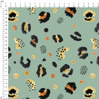 Leopard Khaki Fabric