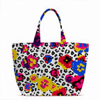 Leopard Pansies Fabric