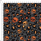 Leopard Skulls Fabric