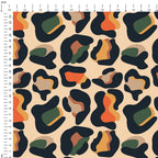 Leopard Spots Beige Fabric
