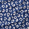 Leopard Blue and Cream Fabric