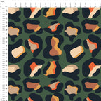 Leopard Dark Green Fabric