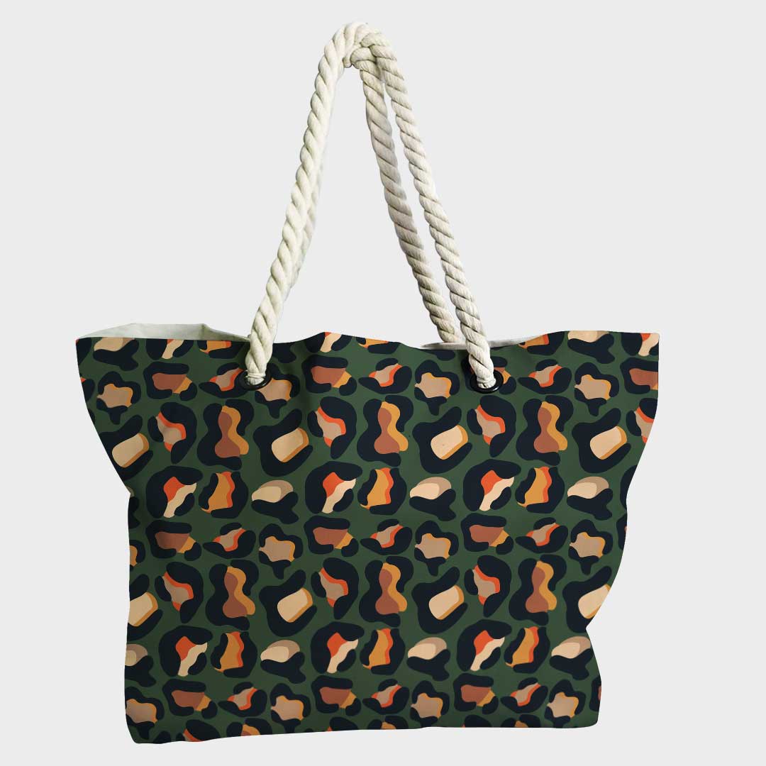 Leopard Dark Green Fabric