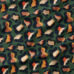 Leopard Dark Green Fabric