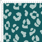 Leopard Spots Jade Fabric