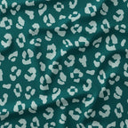 Leopard Spots Jade Fabric