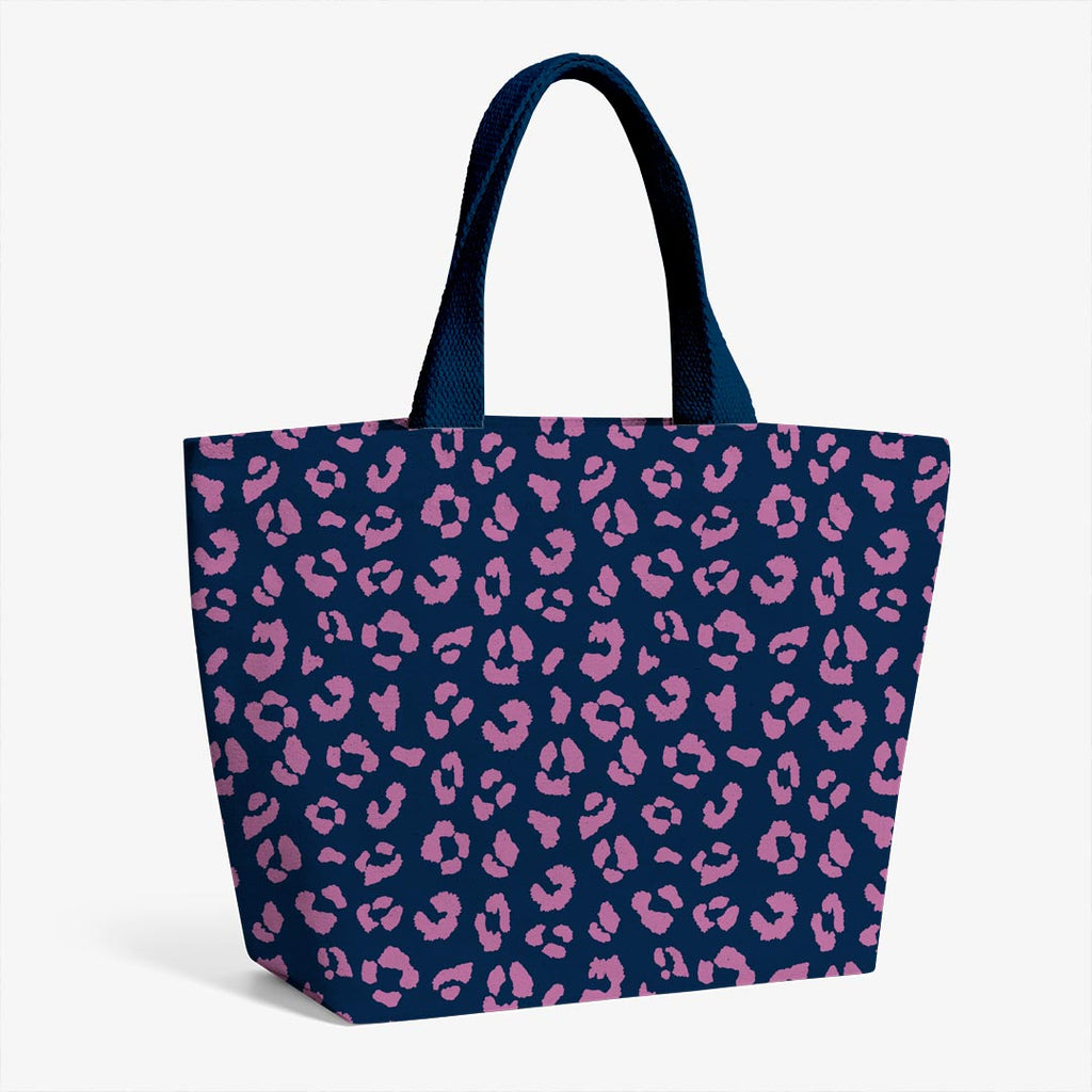 Leopard Lilac and Blue Fabric