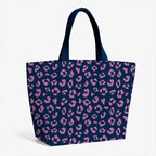 Leopard Lilac and Blue Fabric